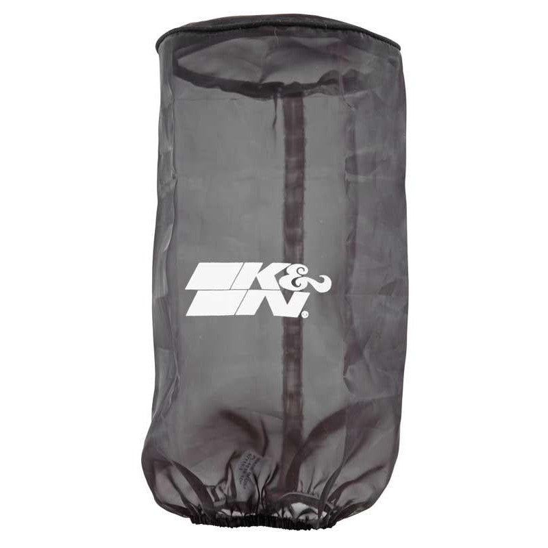 K&N PL-1014-1DK Black Round Drycharger air filter wrap for Polaris RZR XP 1000 and Turbo models.