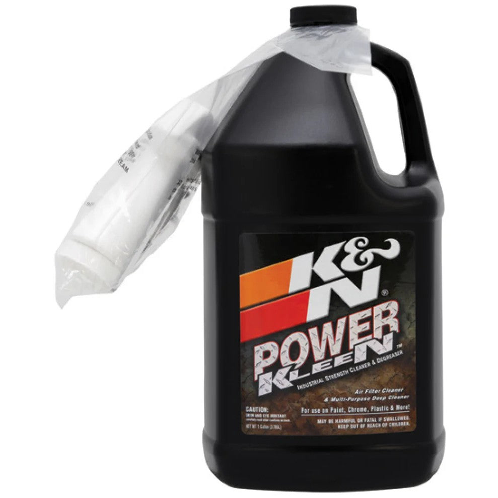 One gallon bottle of K&N 99-0635 Power Kleen air filter cleaner and degreaser