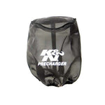 Black K&N PreCharger polyester mesh filter wrap for tapered air filters