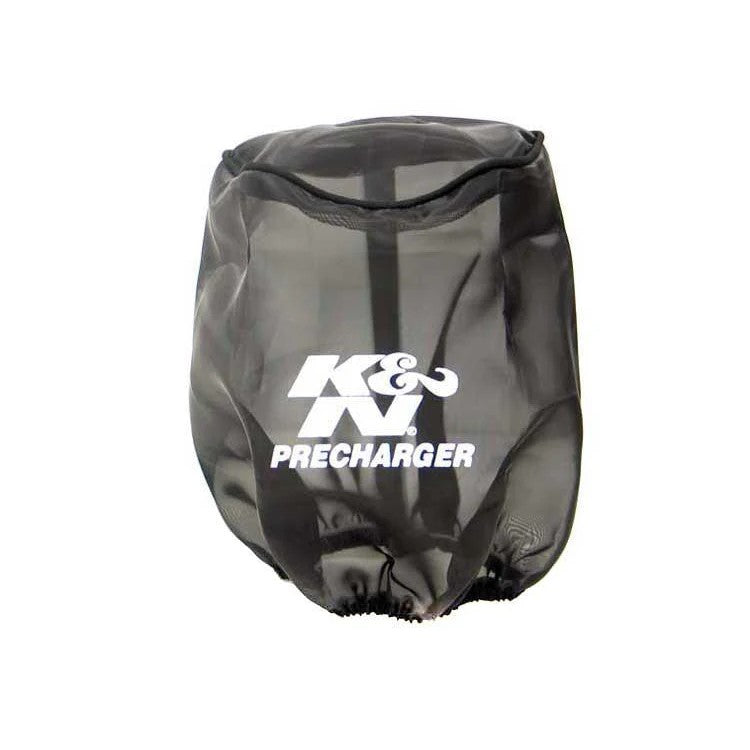 Black K&N PreCharger polyester mesh filter wrap for tapered air filters