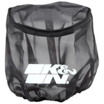 Black K&N Drycharger silicone-treated polyester air filter wrap, manufacturer part number 22-8049DK.