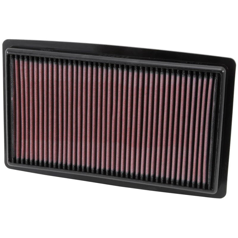 K&N 33-2499 high-flow replacement air filter with red pleated oiled cotton media for 2013-2020 Honda and Acura V6-3.5L.