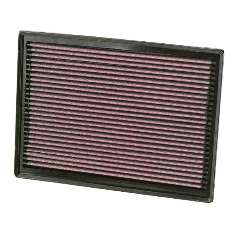K&N high-flow replacement air filter with oiled cotton media and red pleats for Sprinter 3.0L vans