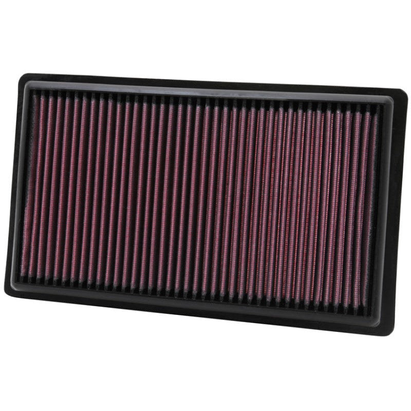 K&N 33-2366 washable high-flow replacement air filter with layered oiled cotton media