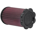 K&N E-1990 washable high-flow replacement air filter featuring layered oiled cotton media and a durable rubber seal.