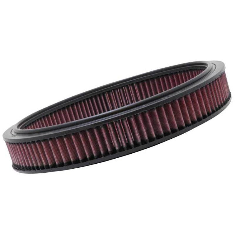 K&N E-2865 high-flow replacement air filter with layered oiled cotton media for select Ford and Mercedes-Benz models.