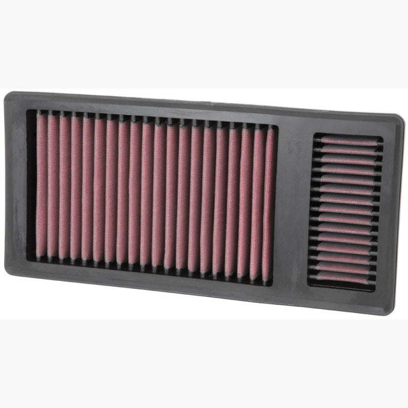 K&N 33-5010 high-flow oiled cotton replacement panel air filter for 2011-2016 Ford Super Duty trucks