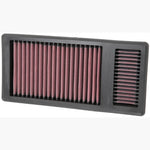 K&N 33-5010 high-flow oiled cotton replacement panel air filter for 2011-2016 Ford Super Duty trucks