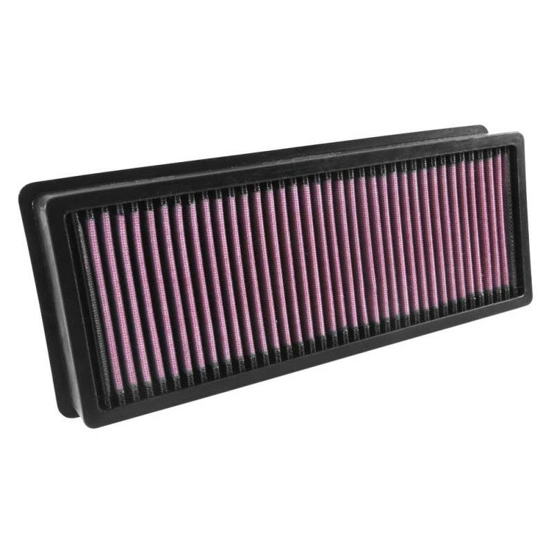 K&N 33-3028 washable replacement panel air filter for select 2014-2018 BMW 535d, 740Ld, and X5 models