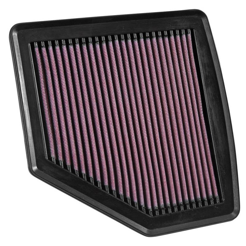 K&N 33-5037 High-Flow washable oiled cotton replacement panel air filter for 2016-2022 Honda HR-V.