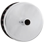 K&N 62-1000 crankcase vent filter with embossed rubber top, steel base, and 3/8 inch zinc mounting tube.