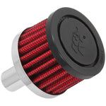 K&N 62-1020 crankcase vent filter with chrome steel base and 0.625 inch zinc mounting tube