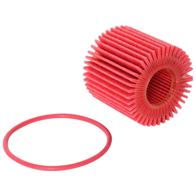 K&N HP-7021 cartridge oil filter element with 1.50-inch outside diameter and 2.25-inch height.