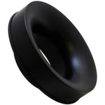Black K&N universal air filter adapter transition piece from 6-inch filter flange to 3.5-inch intake tube.