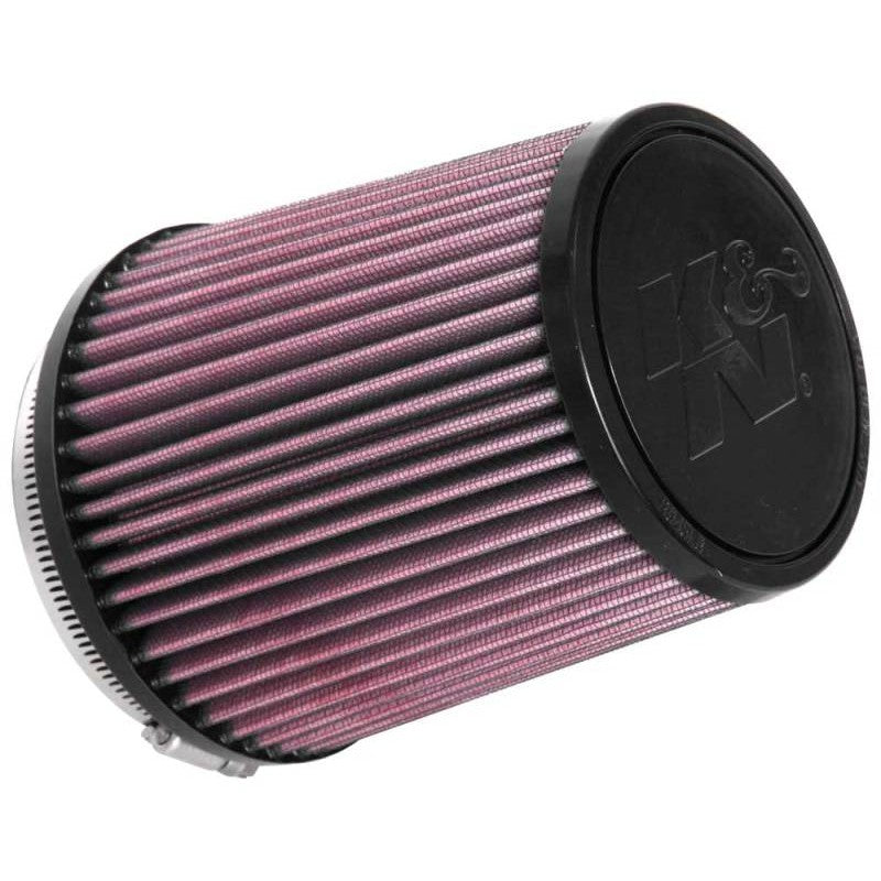K&N RU-4550 Universal round tapered air filter with 4 inch flange and red pleated cotton gauze media