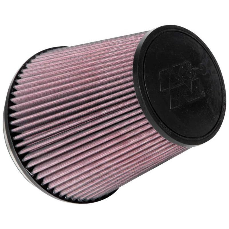 K&N RU-1041 Universal Clamp-On Air Filter featuring a 6-inch mounting flange and 7.5-inch height.