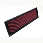 K&N 33-2640 high-flow drop-in replacement air filter featuring oiled cotton gauze media for Porsche 944 S.