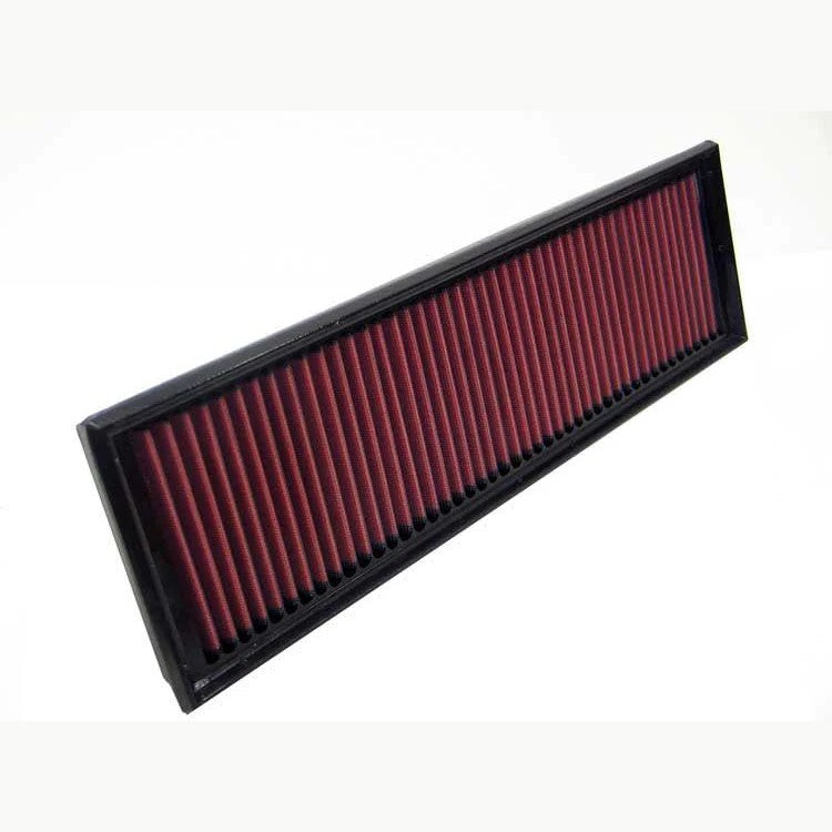 K&N 33-2640 high-flow drop-in replacement air filter featuring oiled cotton gauze media for Porsche 944 S.