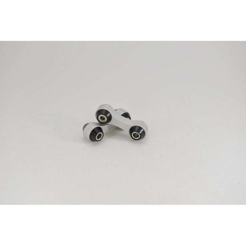 Set of Kartboy front sway bar endlinks with black bushings and mounting hardware for Subaru Impreza and WRX.