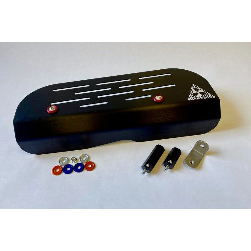 Kartboy black anodized aluminum alternator cover for Subaru EJ engines
