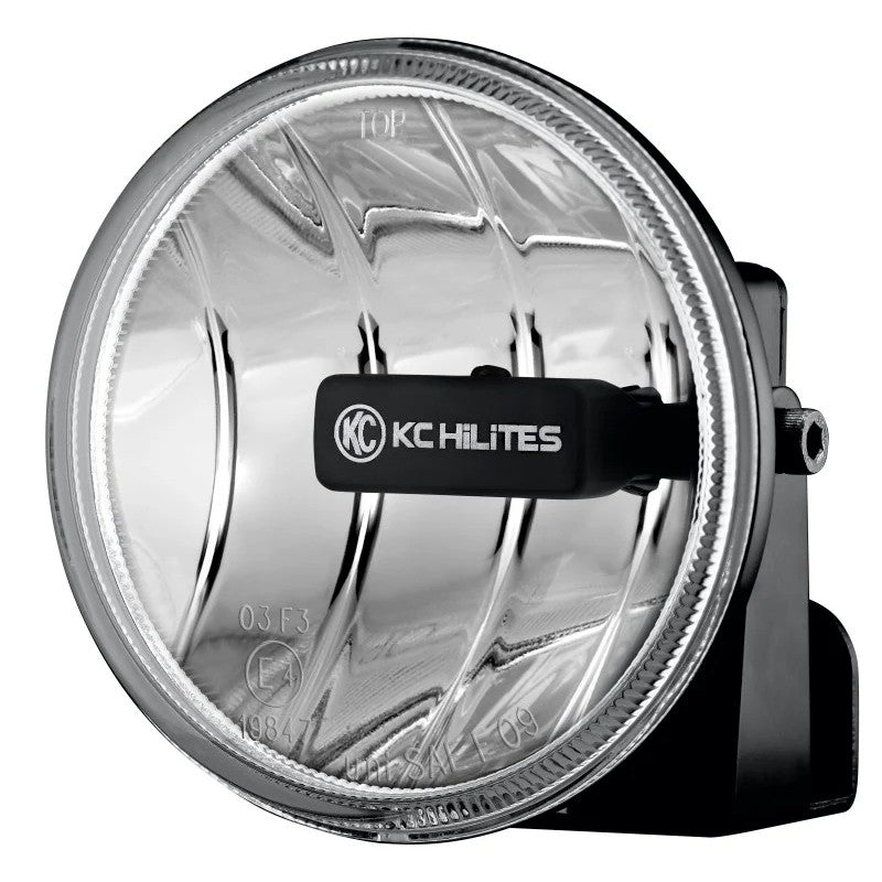 Single 4-inch KC HiLiTES Gravity G4 LED fog light with clear lens and magnesium housing