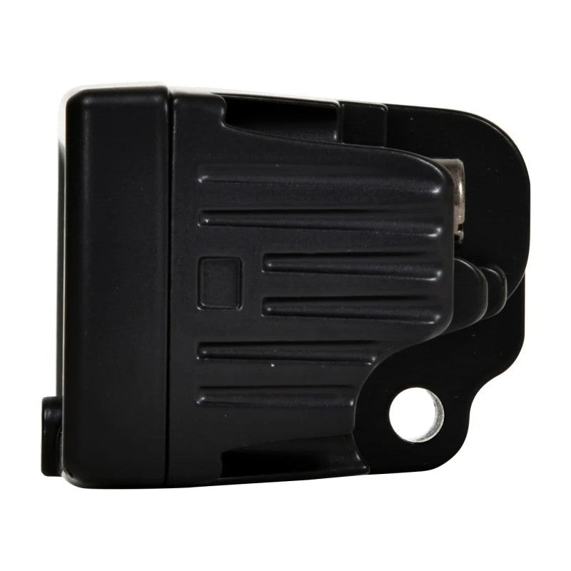 Pair of KC HiLiTES C-Series 2-inch C2 LED area flood lights in black aluminum housings with wiring harness