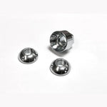 KC HiLiTES 7222 LKZ M8-1.25 anti-theft light locks in CNC machined steel with zinc coating.