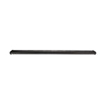 Satin black 50-inch KC HiLiTES Xross Bar light mount featuring slotted mounting holes and recessed wiring channel.