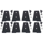 Kentrol textured black 8-piece door hinge set for 4-door Jeep Wrangler JK