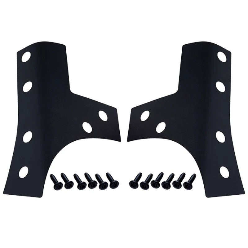 Textured black Kentrol windshield support overlays for 2007-2018 Jeep Wrangler JK