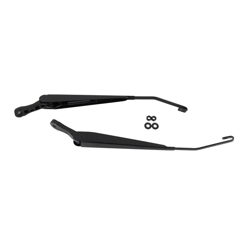 Kentrol 07-18 Jeep Wrangler JK Windshield Wiper Arms Pair - Powdercoat Black