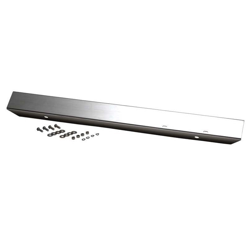 Kentrol 42-inch polished silver front bumper for 1945-1986 Jeep CJ without mounting holes.