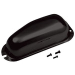 Black powdercoated steel wiper motor cover for 1968-1975 Jeep CJ models