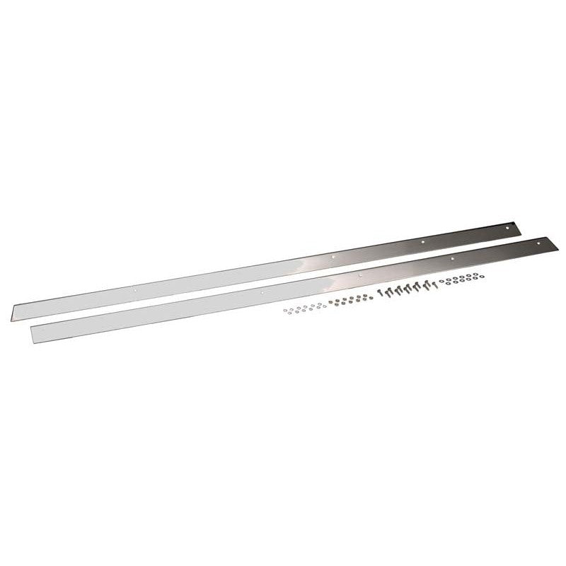 Pair of Kentrol polished silver rocker guards for 1976-1986 Jeep CJ7