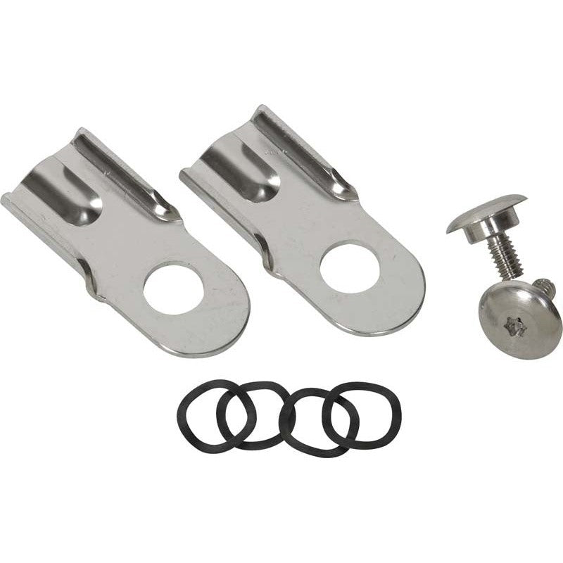 Polished stainless steel tailgate latch pair for 1976-1986 Jeep CJ7 and CJ8