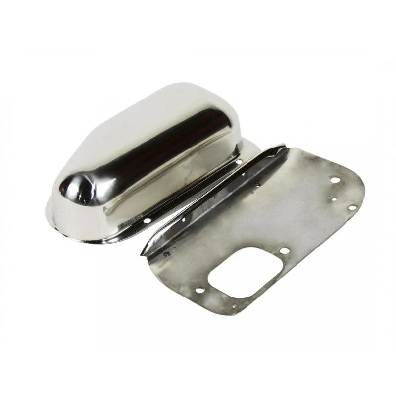 Polished silver wiper motor cover for 1976-1986 Jeep CJ