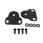 Kentrol 76-95 Jeep CJ/Wrangler YJ Interior Windshield Brackets Pair - Powdercoat Black