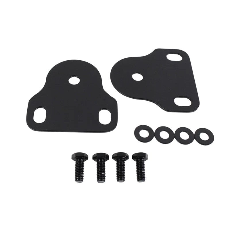 Kentrol 76-95 Jeep CJ/Wrangler YJ Interior Windshield Brackets Pair - Powdercoat Black