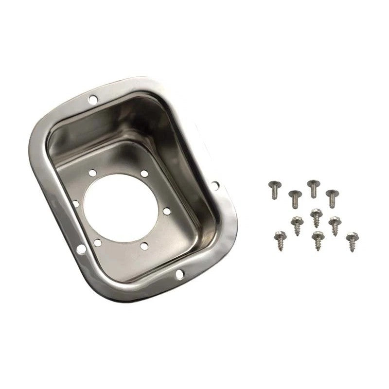 Kentrol 78-95 Jeep CJ/Wrangler YJ Gas Filler Neck - Polished Silver