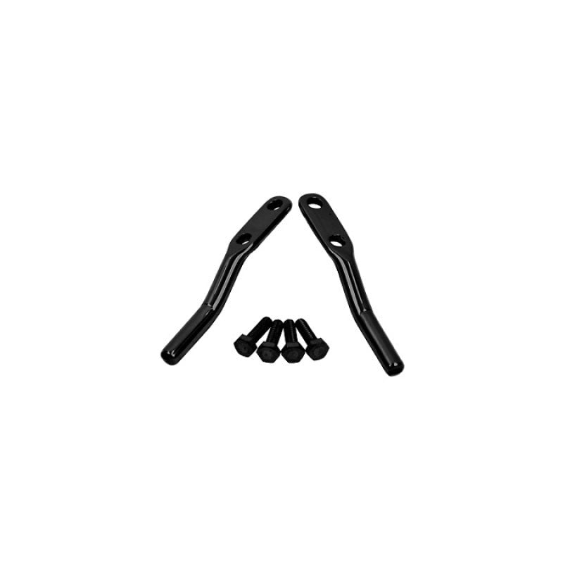 Pair of Kentrol black powder-coated steel door strap pins for 1997-2006 Jeep Wrangler TJ.