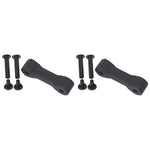 Kentrol 97-06 Jeep Wrangler TJ Replacement Hood Catch Rubbers Pair - Textured Black