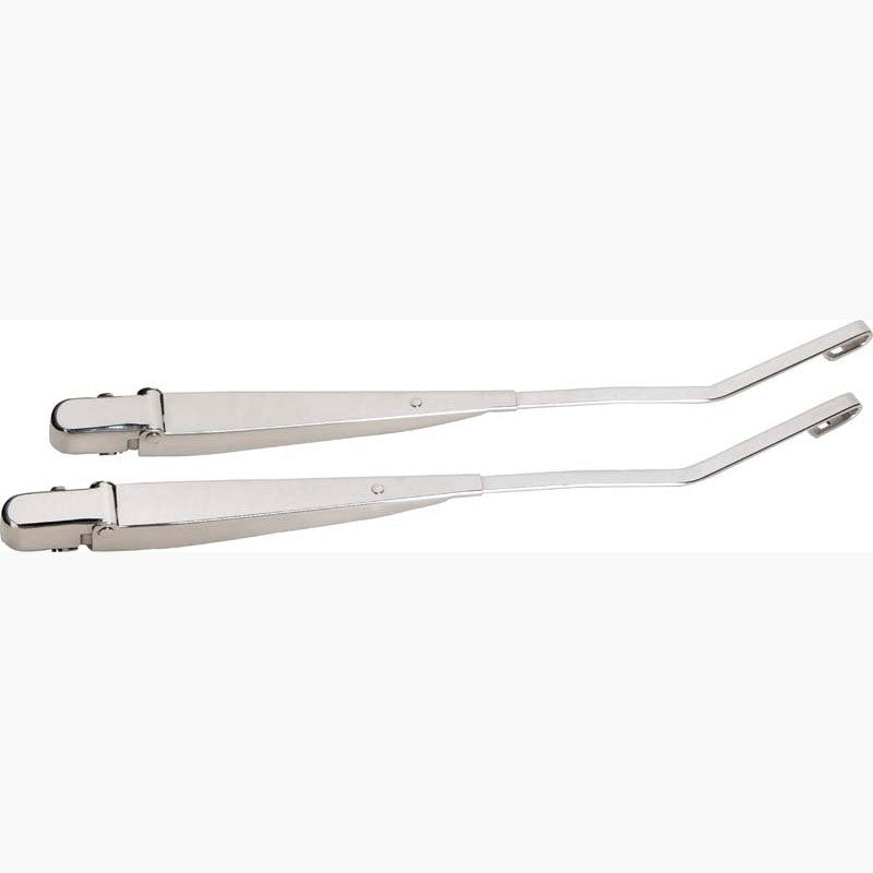 Pair of Kentrol polished silver windshield wiper arms for 1997-2006 Jeep Wrangler TJ