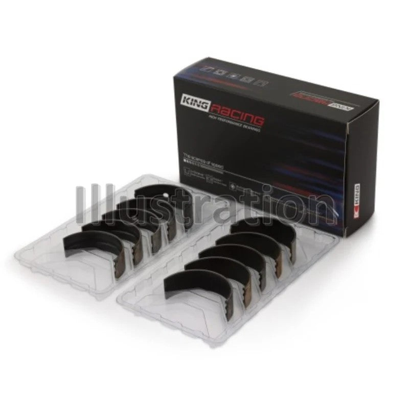 King Engine Bearings MB5824XPC XP-Series pMax Black tri-metal main bearing set for Ford GT500 blocks