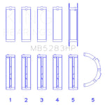 King Engine Bearings Performance series main bearing set MB5283HP in size STD