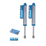 Pair of King Shocks 2.5-inch rear piggyback reservoir shocks for 2007-2013 Chevrolet and GMC 1500 trucks.