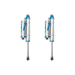 King Shocks 2.5 inch rear reservoir shocks with compression adjusters and blue anodized hardware for 07-18 Silverado 1500