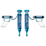 King Shocks 2.5 diameter front coilovers with remote reservoirs and compression adjusters for Toyota Tundra and Sequoia.