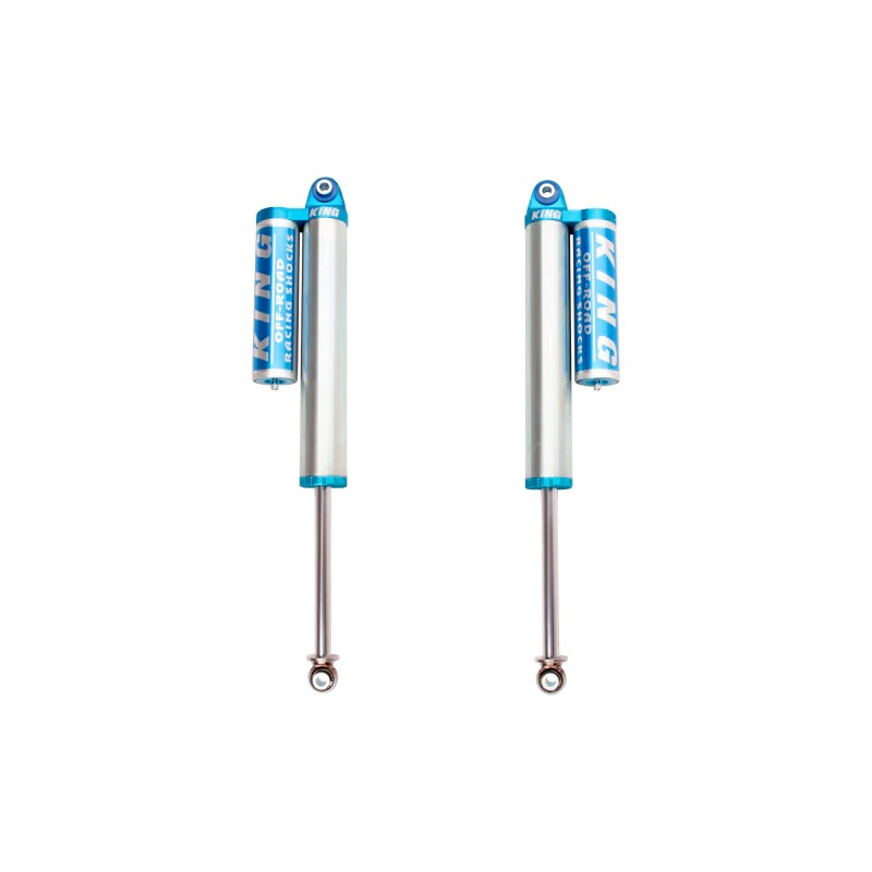 Pair of King Shocks 2.5 diameter rear shocks with piggyback reservoirs for 2015-2025 Ford F-150