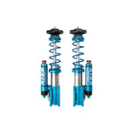 King Shocks 2.5 front coilover shocks with blue coils and 2.0 compression adjusters for Mercedes Sprinter 4WD
