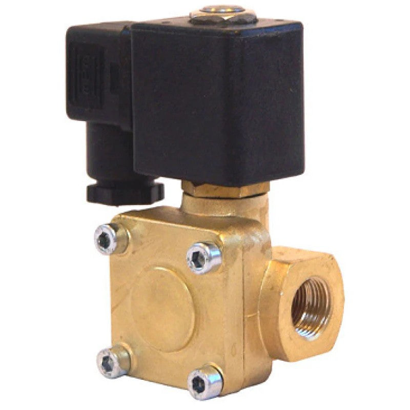 Kleinn VX6003 Vortex 6 Series 12-volt heavy-duty brass solenoid air valve featuring 3/8-inch NPT ports